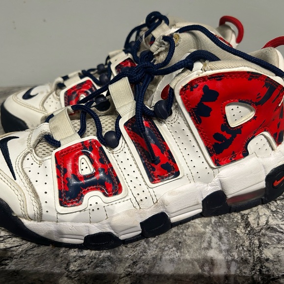Nike Red and Blue Sneakers with Iconic AIR Design - Picture 1 of 10